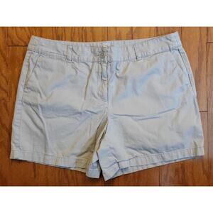 Ann Taylor Loft Women Size 14 Gray Chino Shorts